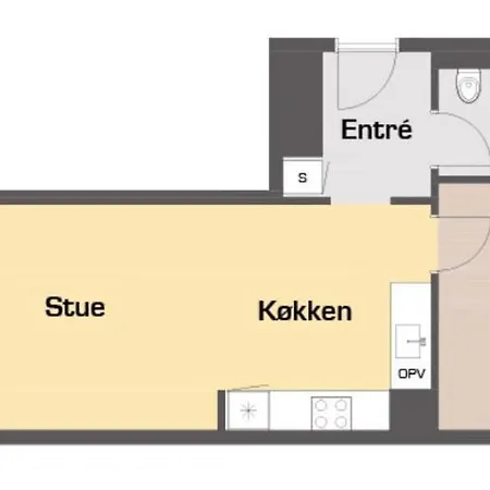 Apartment Cool 1-bed W. Private Terrace Odense